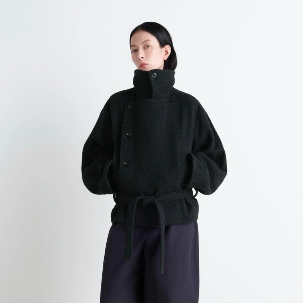 Lemaire Black Pea Coat
